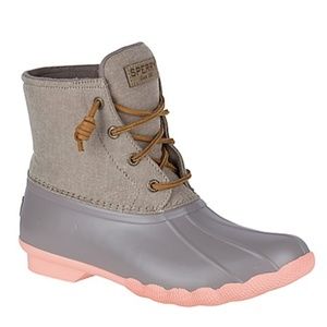 sperry rain boots grey
